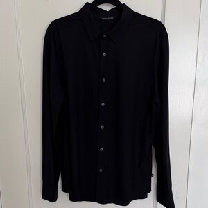 Black Long-Sleeve Dress Shirt